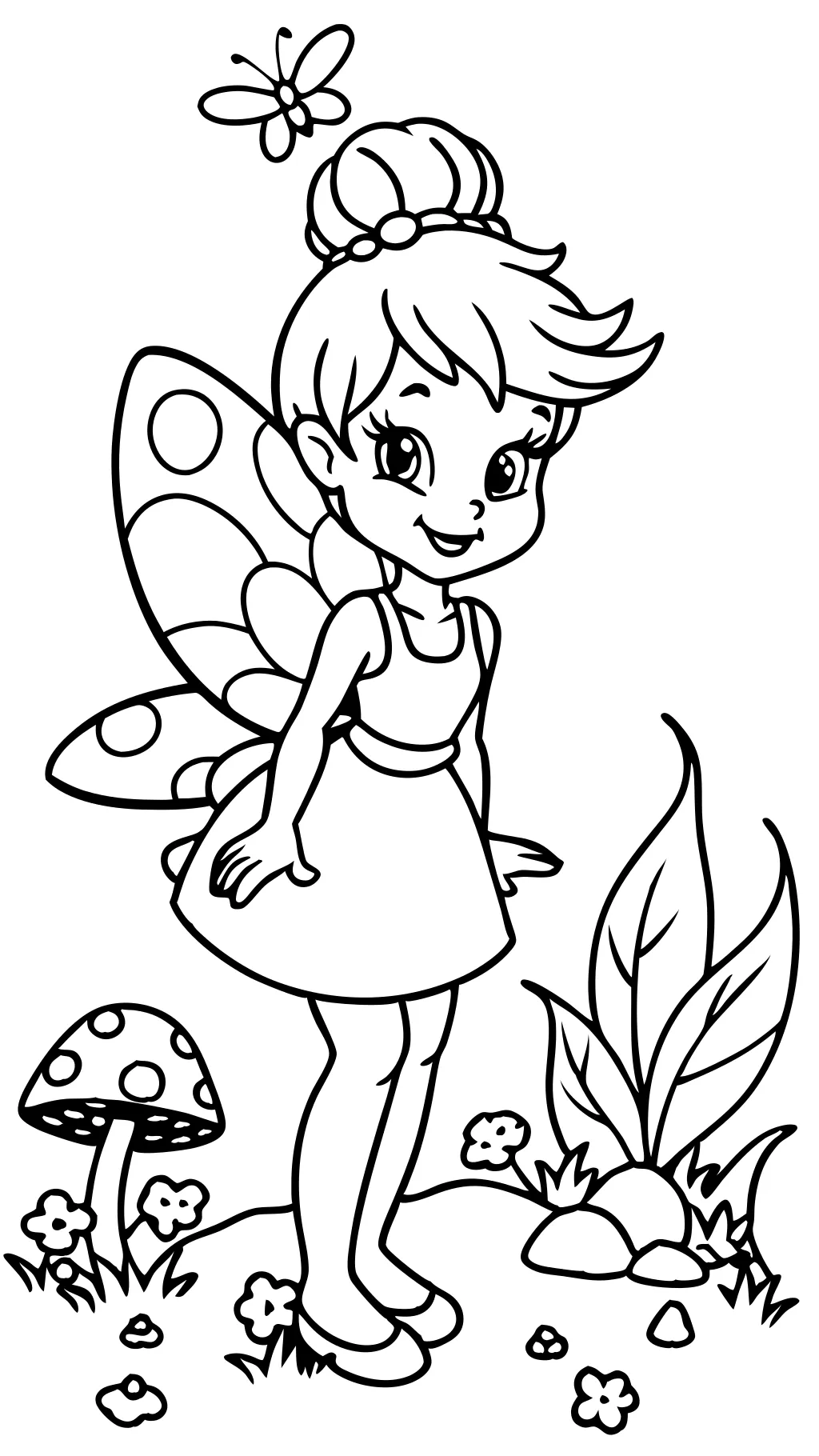 coloring pages of tinkerbell